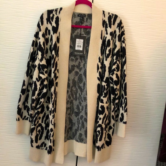 NWT Who What Wear for Target oversized animal print open cardigan. XXL. - Picture 1 of 6